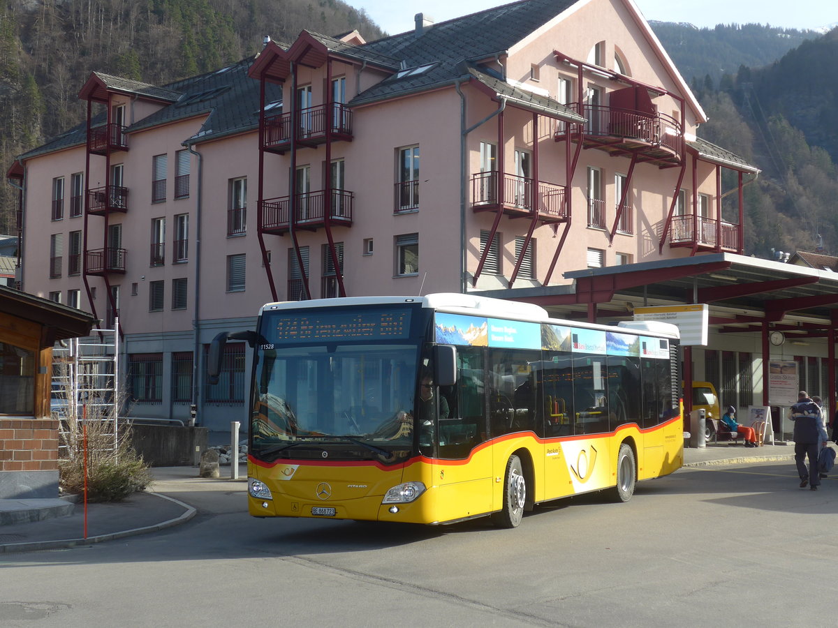 (223'765) - Flck, Brienz - Nr. 23/BE 868'723 - Mercedes am 26. Februar 2021 in Meiringen, Postautostation