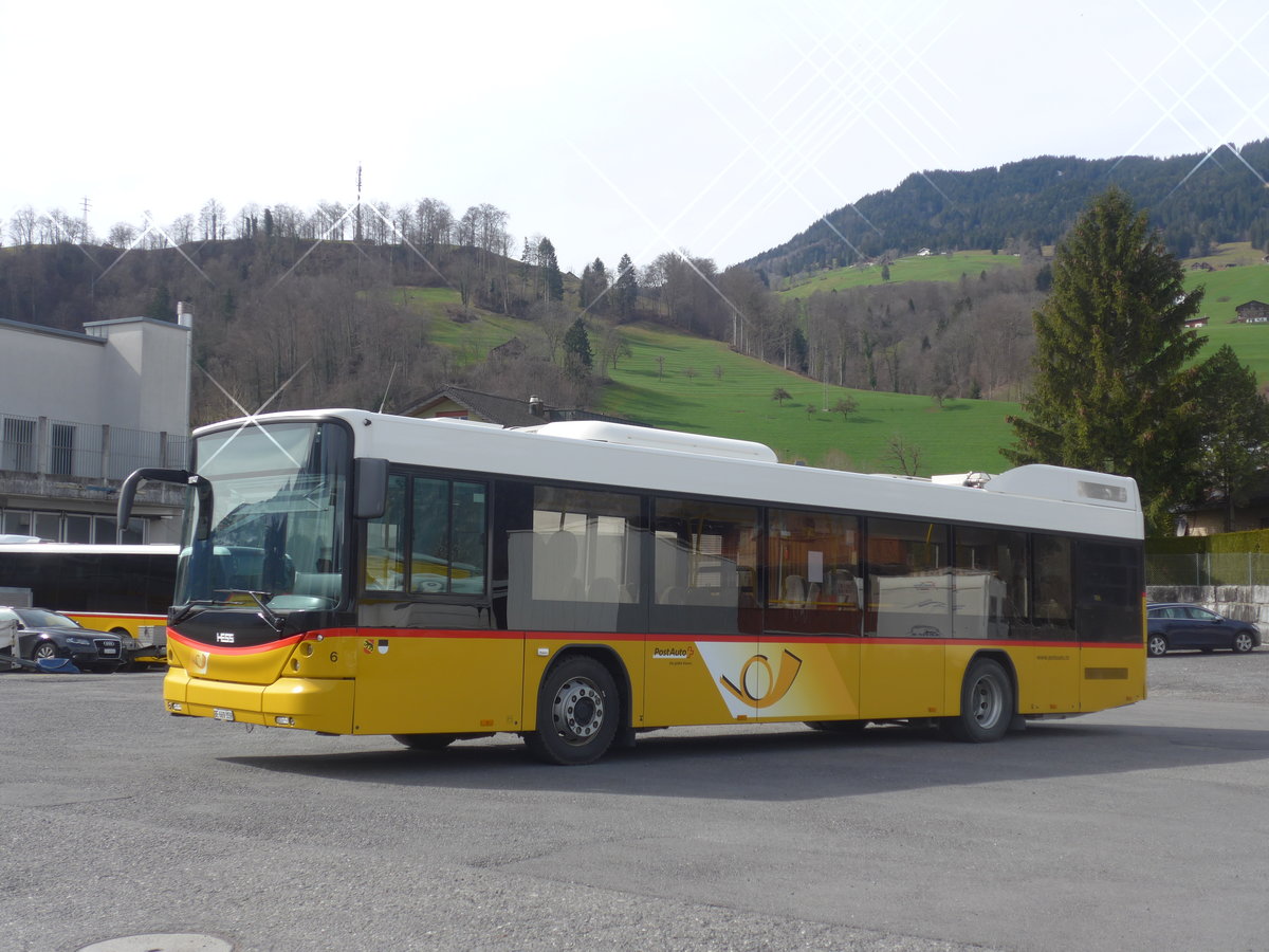 (224'076) - PostAuto Bern - Nr. 6/BE 669'359 - Hess (ex Klopfstein, Laupen Nr. 6) am 13. Mrz 2021 in Sarnen, Garage