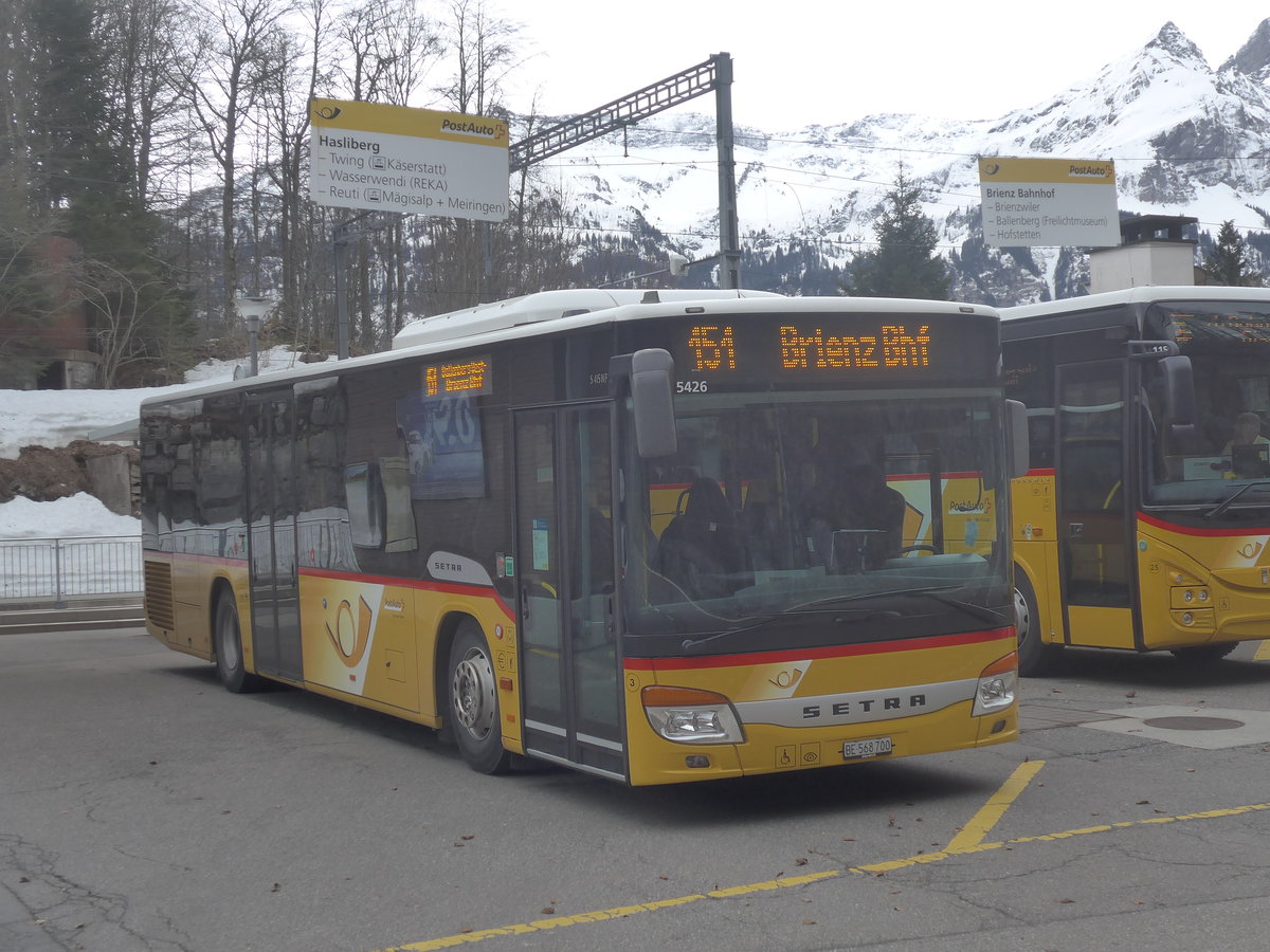 (224'104) - Flck, Brienz - Nr. 3/BE 568'700 - Setra am 13. Mrz 2021 auf dem Brnigpass