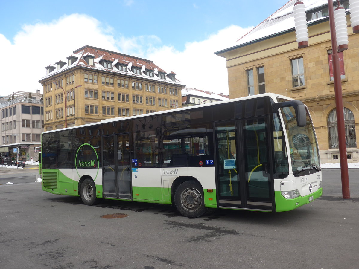 (224'259) - transN, La Chaux-de-Fonds - Nr. 301/NE 112'301 - Mercedes (ex TRN La Chaux-de-Fonds Nr. 301) am 20. Mrz 2021 beim Bahnhof La Chaux-de-Fonds