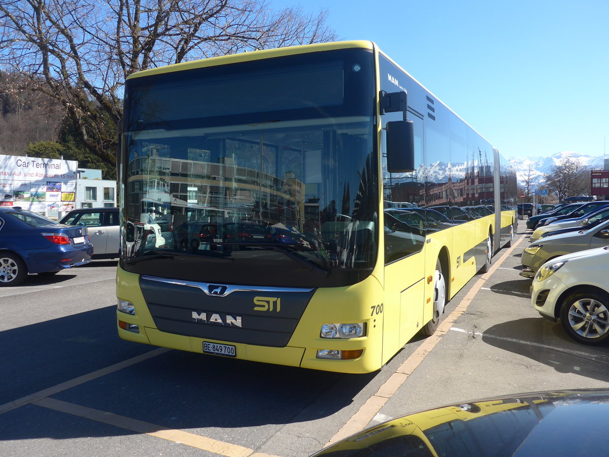 (224'347) - STI Thun - Nr. 700/BE 849'700 - MAN am 24. Mrz 2021 in Thun, CarTerminal