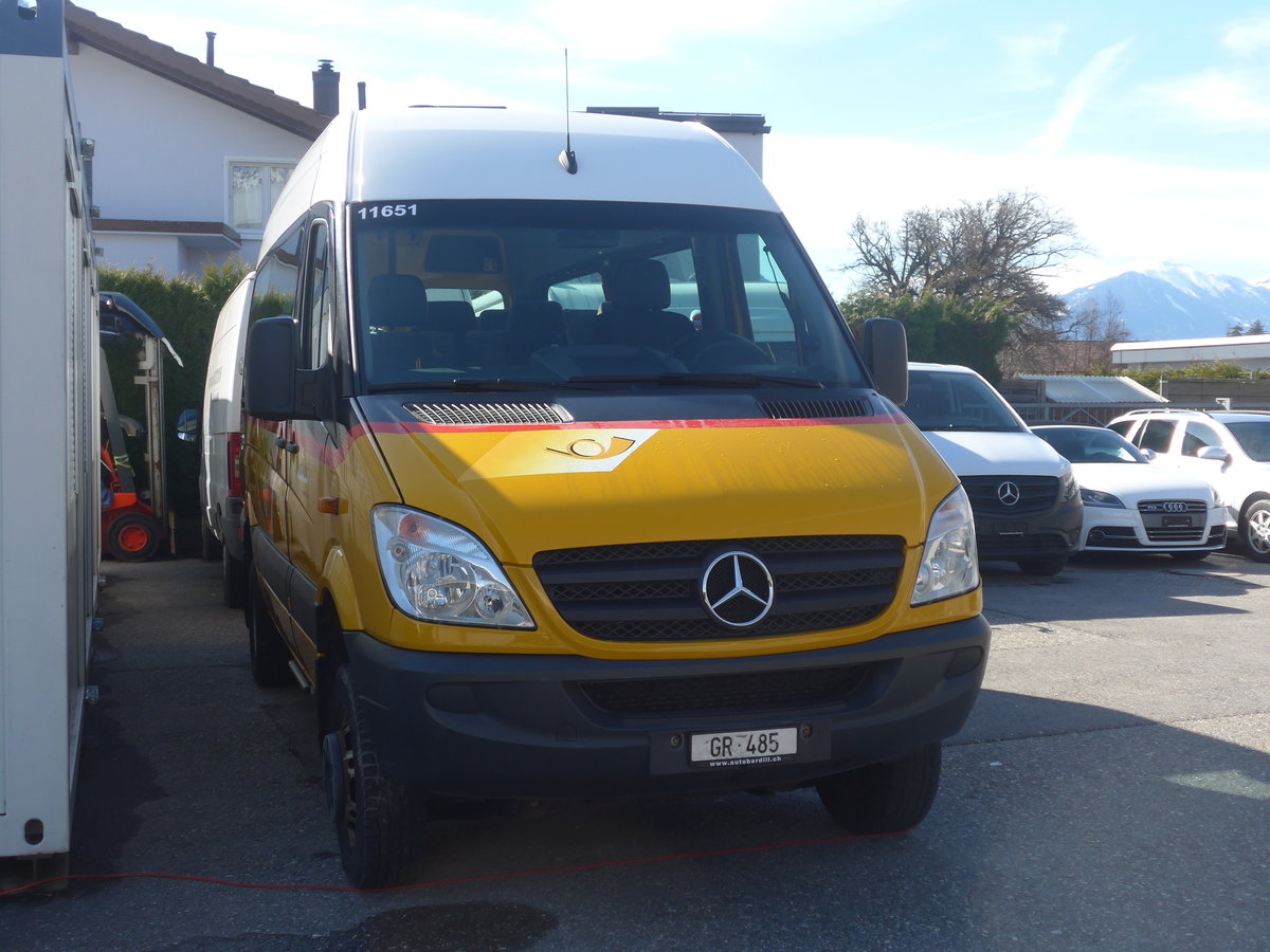 (224'498) - Bardill, Landquart - GR 485 - Mercedes am 28. Mrz 2021 in Landquart, Garage