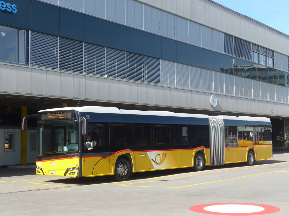 (224'617) - Steiner, Ortschwaben - Nr. 21/BE 344'334 - Solaris am 29. Mrz 2021 in Bern, Postautostation