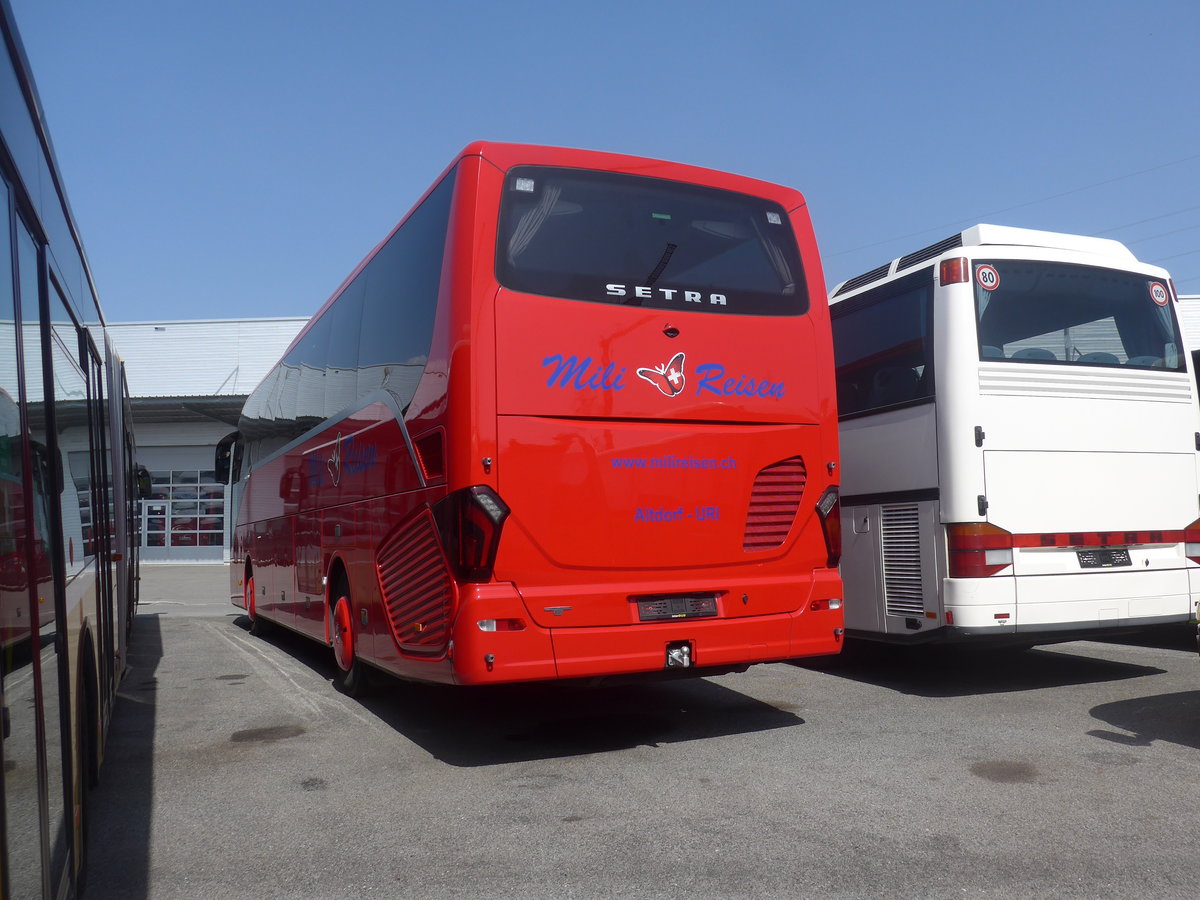 (224'743) - Mili Reisen, Altdorf - Setra am 2. April 2021 in Kerzers, Interbus