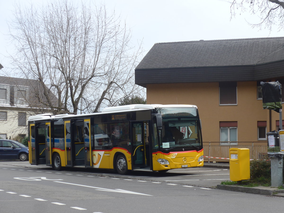 (224'824) - Hfliger, Sursee - Nr. 33/LU 206'424 - Mercedes am 5. April 2021 beim Bahnhof Hergiswil