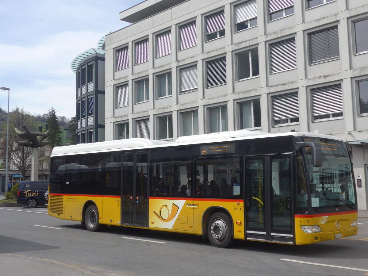 (224'849) - Engeloch, Riggisberg - Nr. 10/BE 447'210 - Mercedes am 5. April 2021 beim Bahnhof Stans