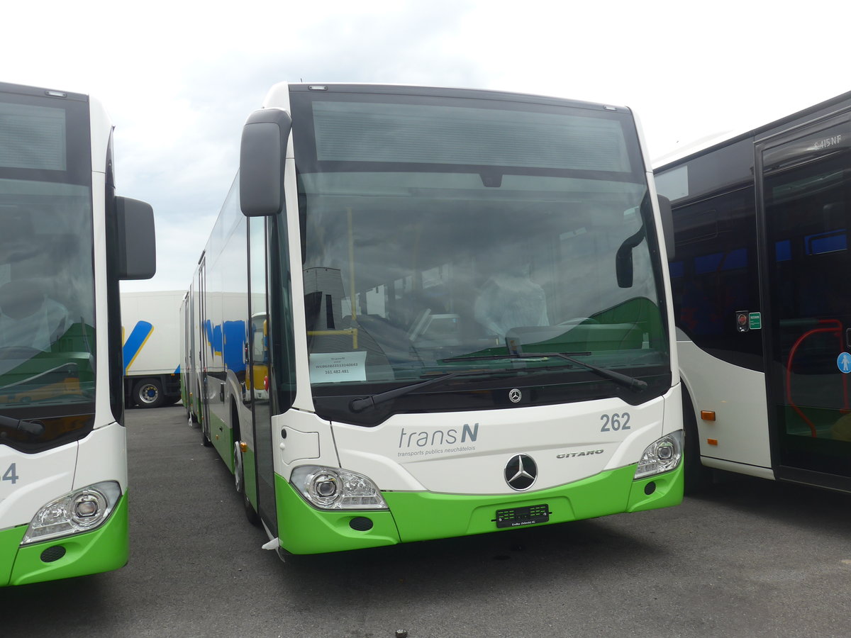 (224'958) - transN, La Chaux-de-Fonds - Nr. 262 - Mercedes am 11. April 2021 in Kerzers, Interbus