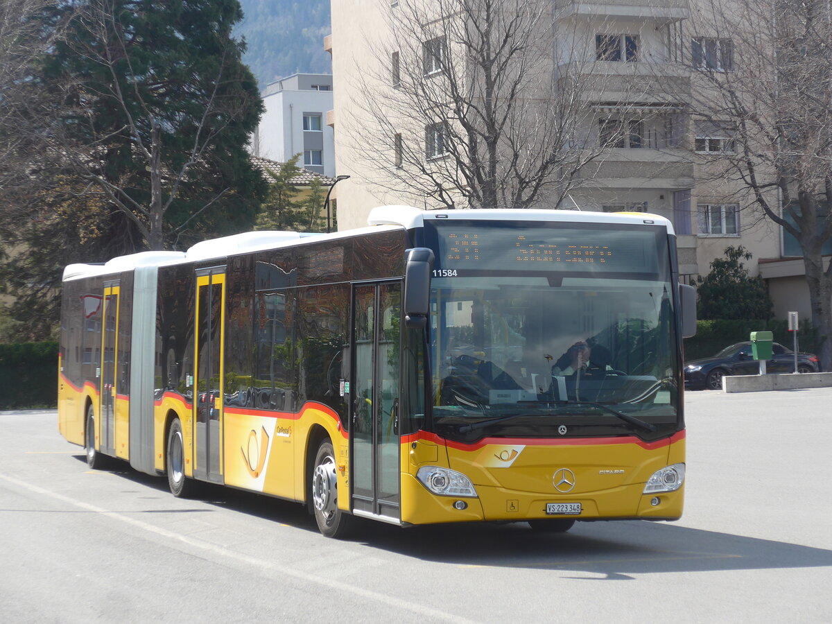 (225'142) - Buchard, Leytron - VS 223'348 - Mercedes am 19. April 2021 beim Bahnhof Martigny