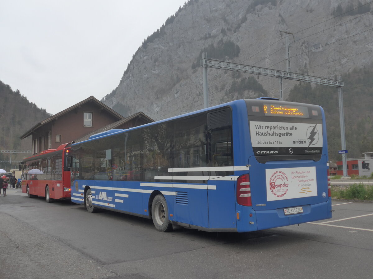 (225'234) - AFA Adelboden - Nr. 58/BE 611'224 - Mercedes am 26. April 2021 beim Bahnhof Wimmis