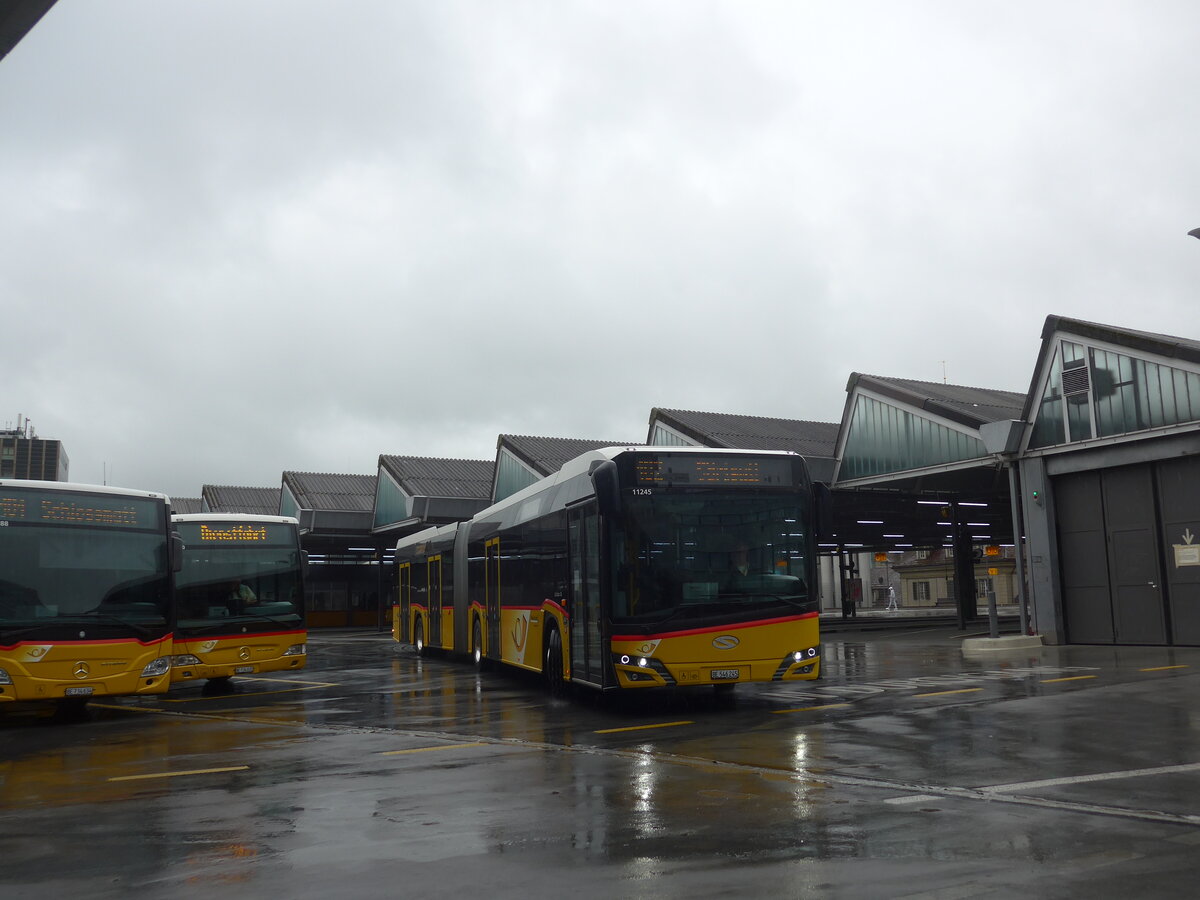 (225'740) - PostAuto Bern - Nr. 11'245/BE 546'245 - Solaris am 5. Juni 2021 in Bern, Postautostation