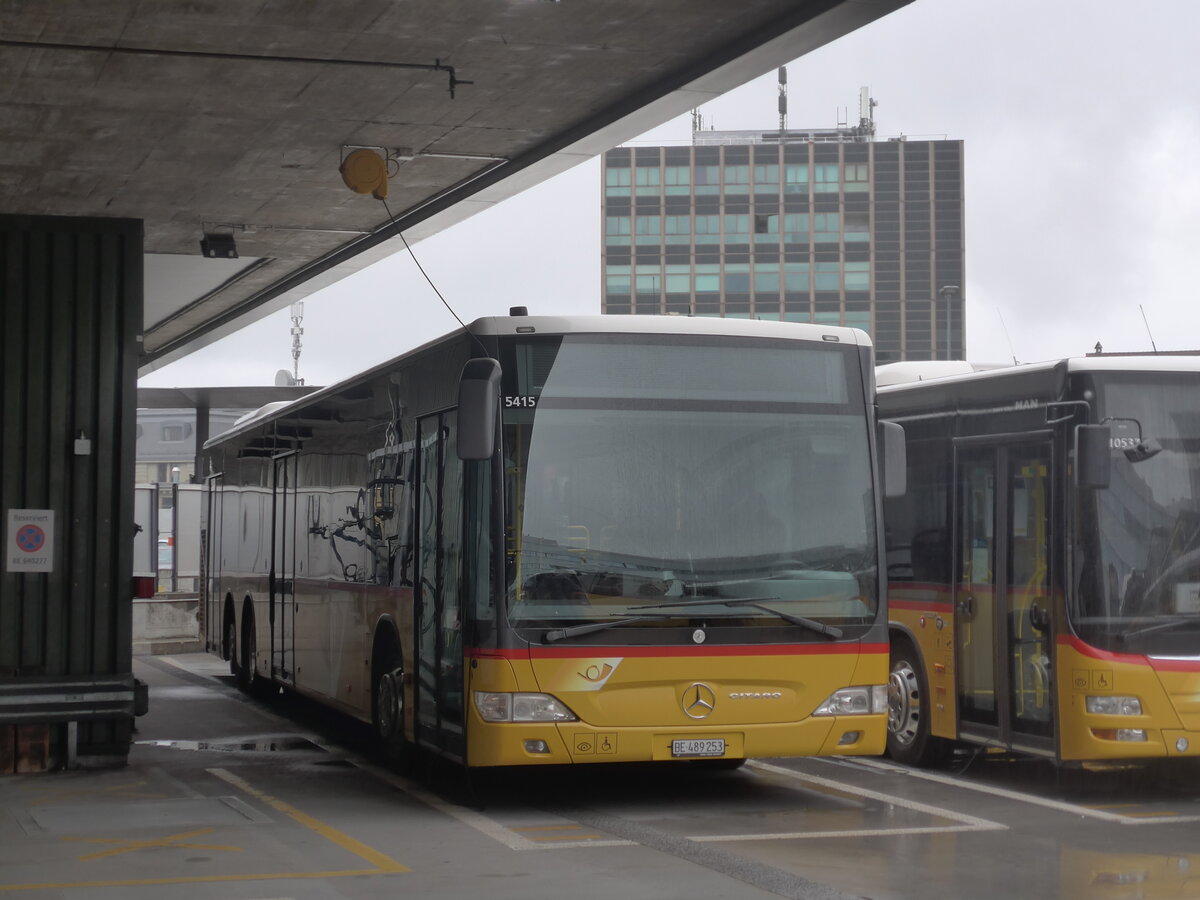 (225'743) - PostAuto Bern - Nr. 5415/BE 489'253 - Mercedes (ex AVA Biel Nr. 5) am 5. Juni 2021 in Bern, Postautostation