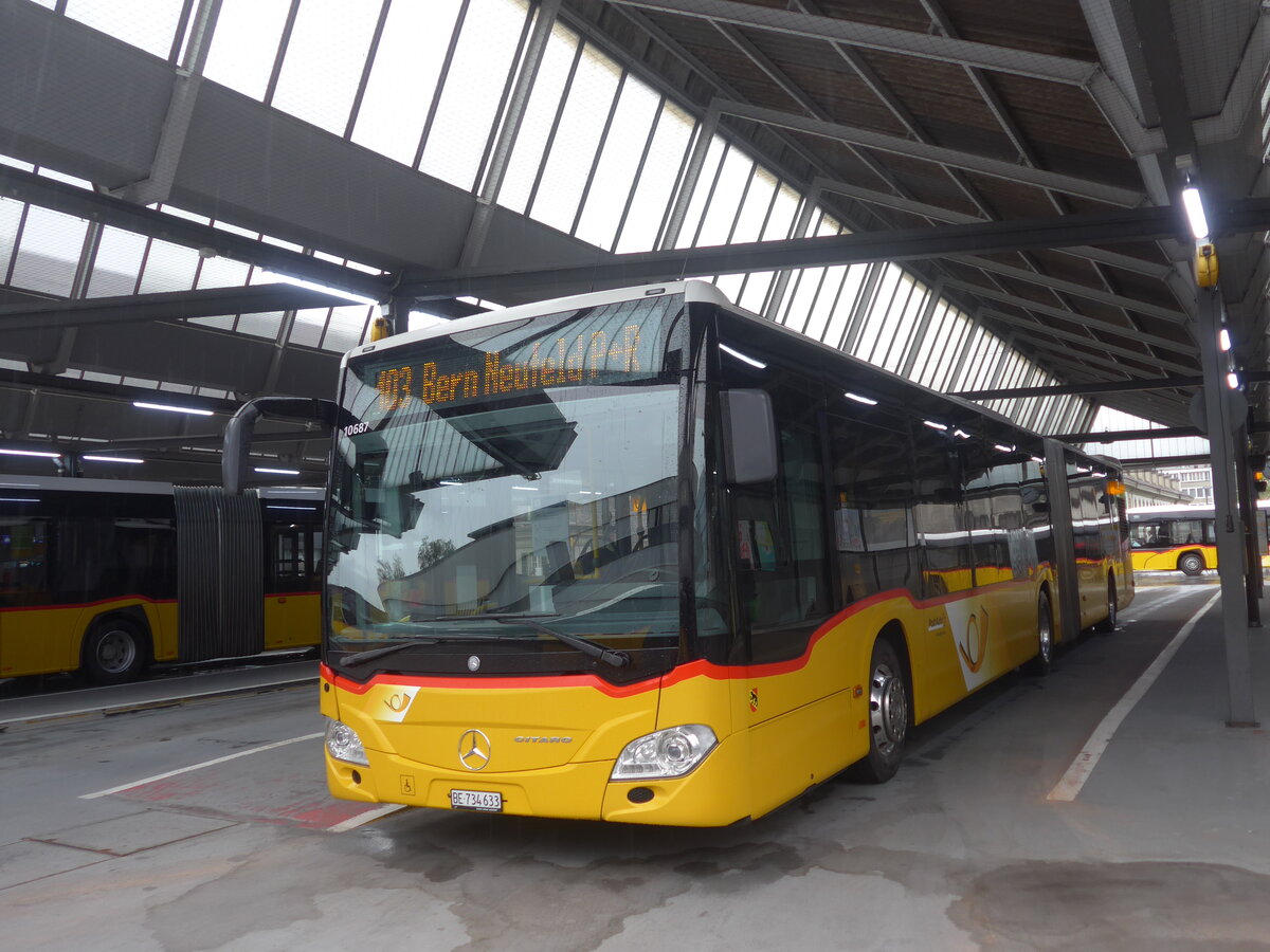(225'747) - PostAuto Bern - Nr. 10'687/BE 734'633 - Mercedes (ex Nr. 633) am 5. Juni 2021 in Bern, Postautostation