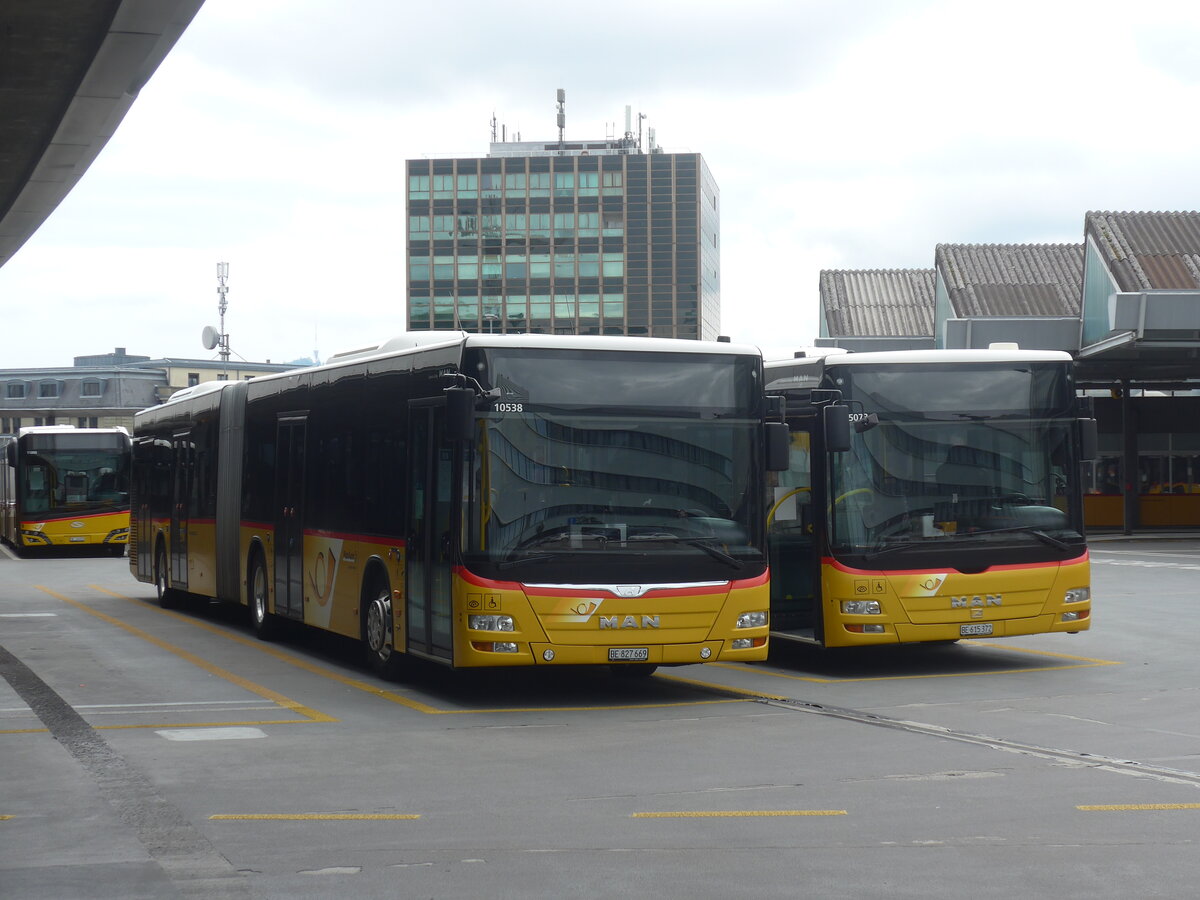 (226'209) - PostAuto Bern - Nr. 10'538/BE 827'669 - MAN (ex Nr. 669) am 4. Juli 2021 in Bern, Postautostation