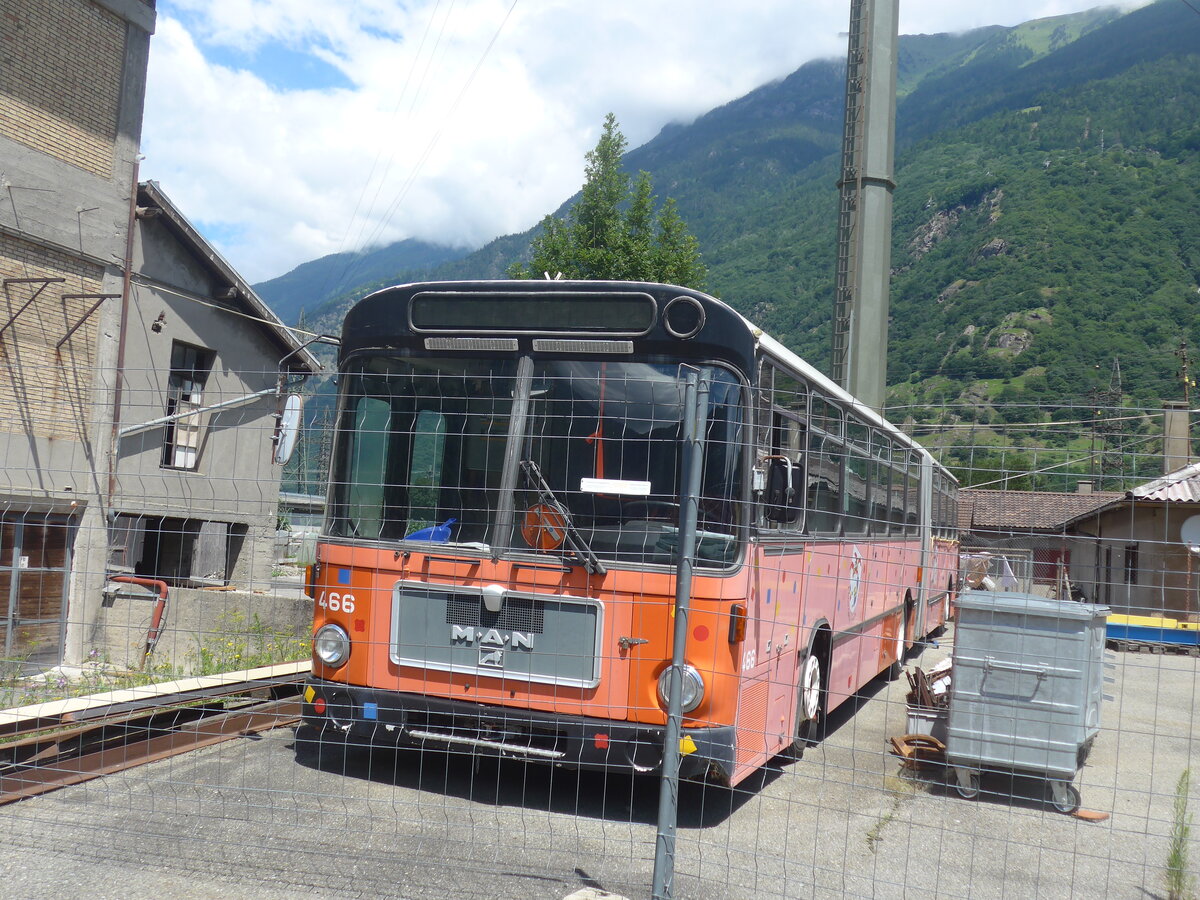 (226'514) - TL Lausanne - Nr. 466 - MAN am 17. Juli 2021 in Vernayaz, Moderna