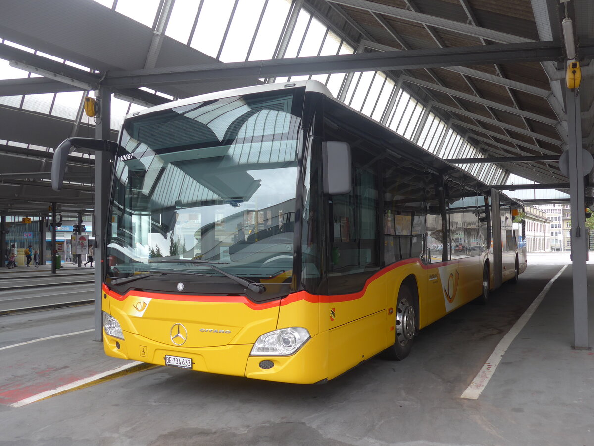 (226'979) - PostAuto Bern - Nr. 10'687/BE 734'633 - Mercedes (ex Nr. 633) am 1. August 2021 in Bern, Postautostation