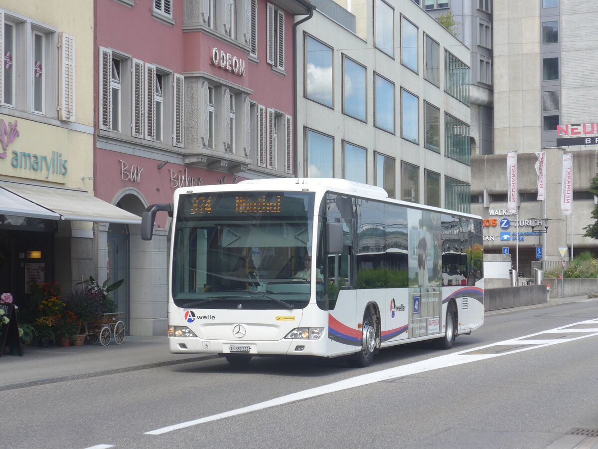 (227'159) - Erne, Full - AG 382'221 - Mercedes (ex Staudacher, Mandach) am 9. August 2021 beim Bahnhof Brugg