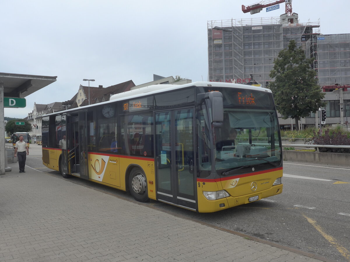 (227'187) - Brndli, Elfingen - Nr. 9/AG 348'534 - Mercedes am 9. August 2021 beim Bahnhof Brugg