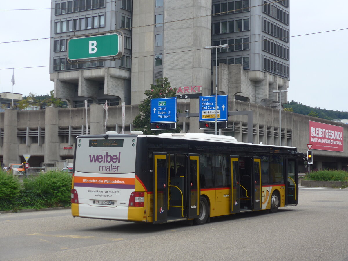 (227'216) - Voegtlin-Meyer, Brugg - Nr. 146/AG 326'555 - MAN am 9. August 2021 beim Bahnhof Brugg