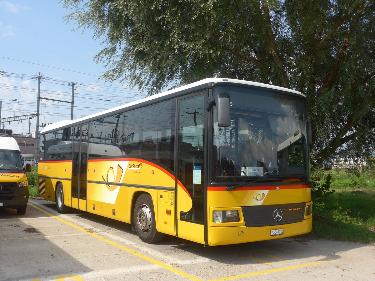 (227'292) - CarPostal Ouest - VD 548'726 - Mercedes am 15. August 2021 in Yverdon, Garage