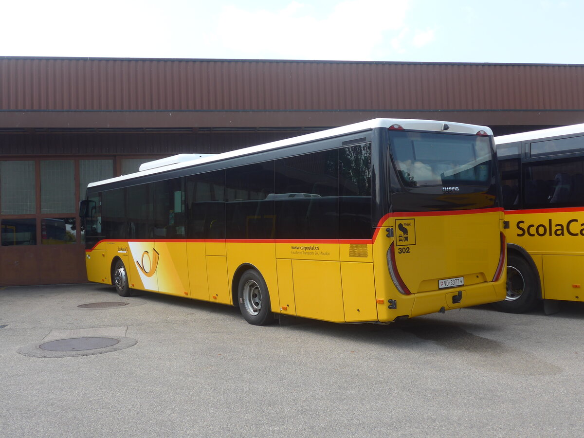 (227'307) - Faucherre, Moudon - Nr. 302/VD 3377 - Iveco am 15. August 2021 in Yverdon, Postgarage