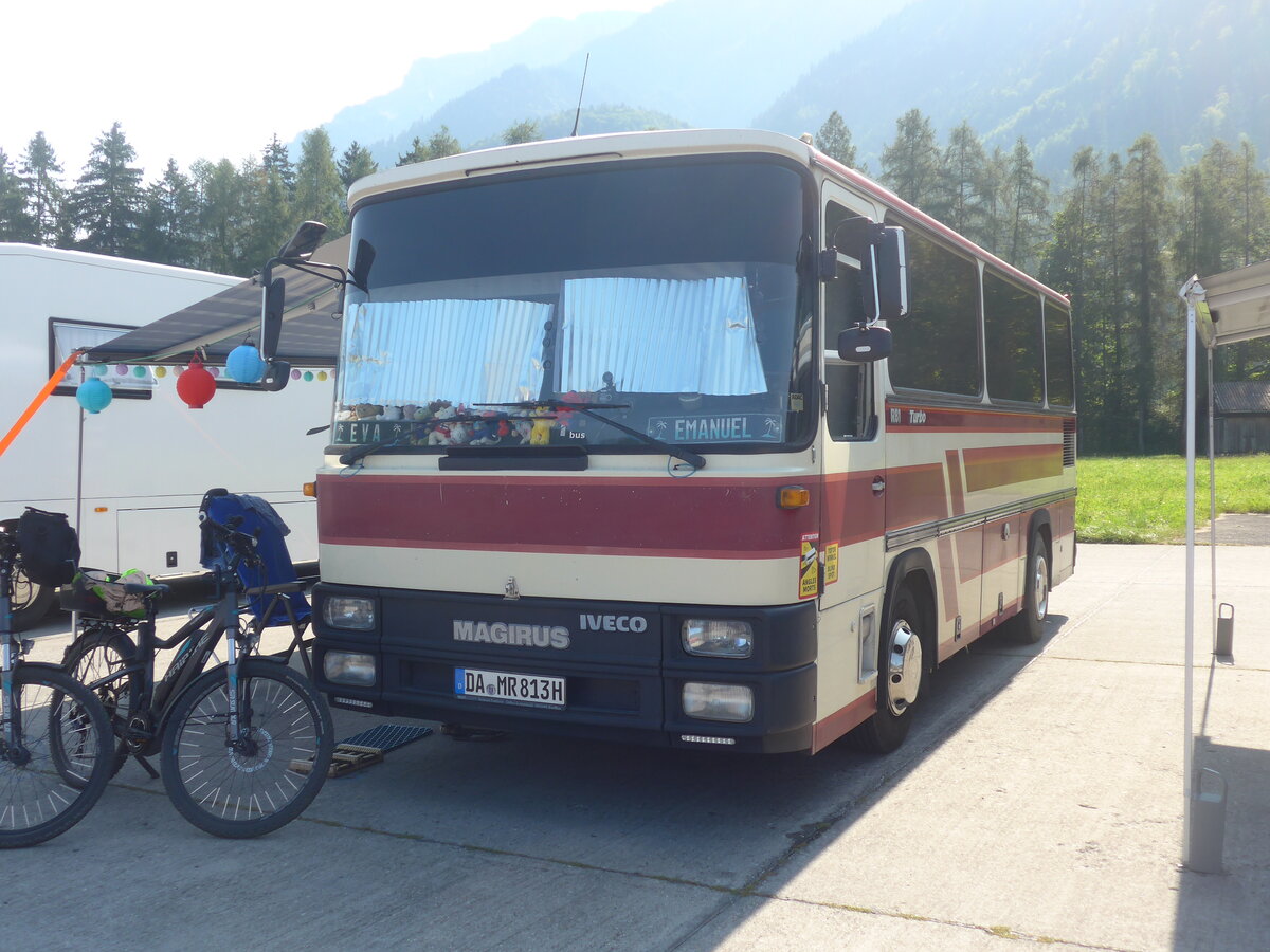 (227'416) - Aus Deutschland: Stbner, Bttelborn - DA-MR 813H - Magirus-Iveco am 21. August 2021 in Interlaken, Flugplatz