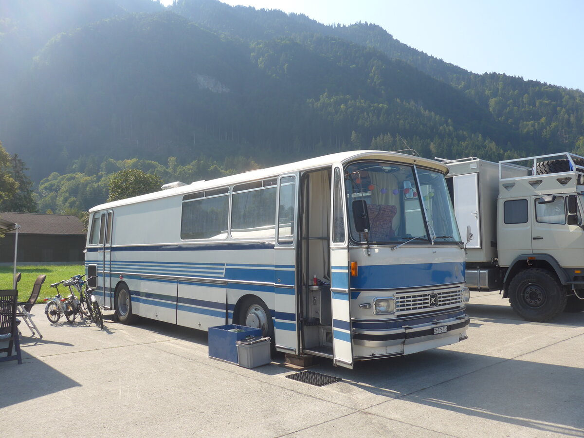 (227'422) - Meier, Dietikon - ZH 576'016 - Setra (ex Geiger, Adelboden Nr. 1; ex Schelbert, Unteriberg) am 21. August 2021 in Interlaken, Flugplatz