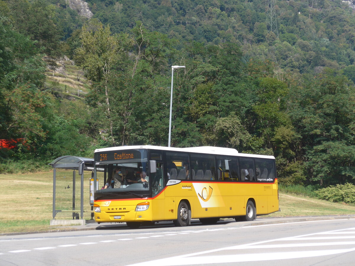 (227'862) - TpM, Mesocco - Nr. 5/GR 108'005 - Setra am 11. September 2021 in Grono, Bivio Calanca