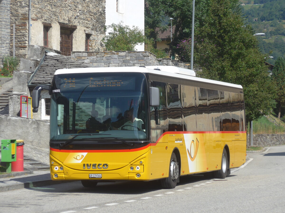 (227'928) - TpM, Mesocco - GR 170'564 - Iveco am 11. September 2021 in Mesocco, Stazione
