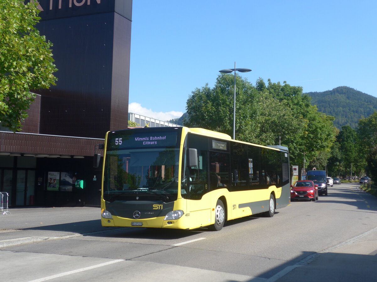 (227'986) - STI Thun - Nr. 403/BE 432'403 - Mercedes am 12. September 2021 in Thun, KK Thun