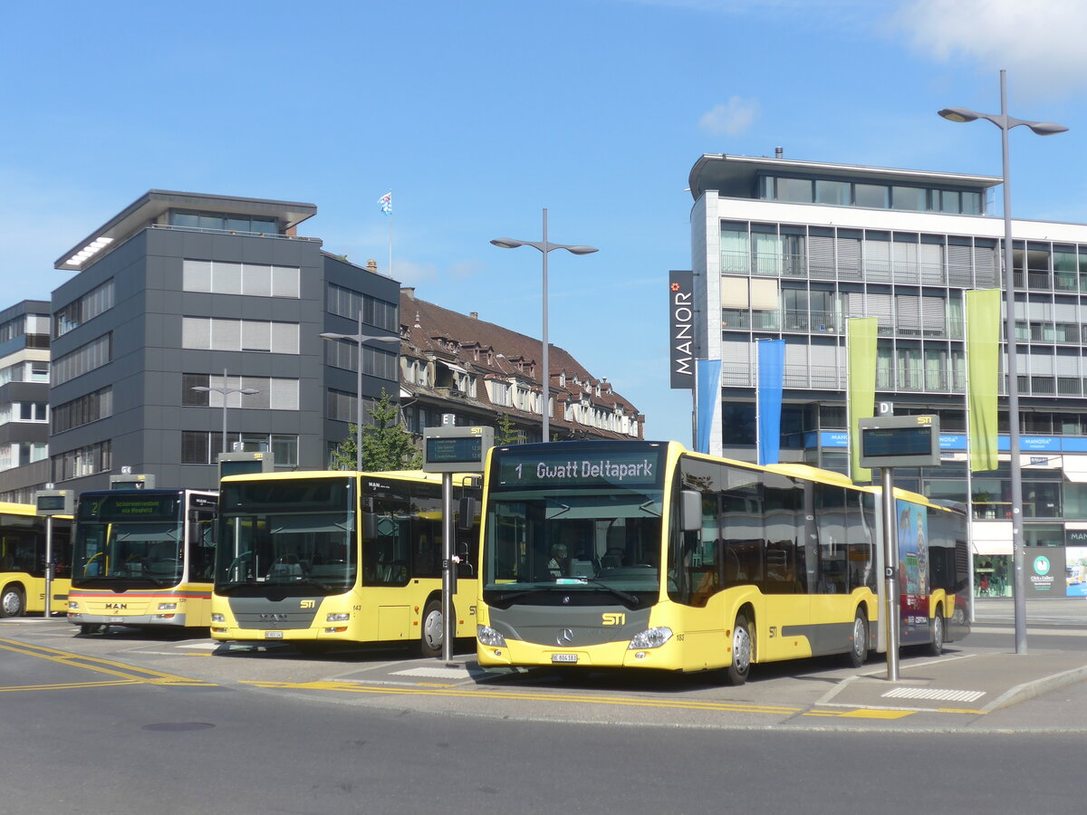 (227'992) - STI Thun - Nr. 183/BE 804'183 - Mercedes am 12. September 2021 beim Bahnhof Thun