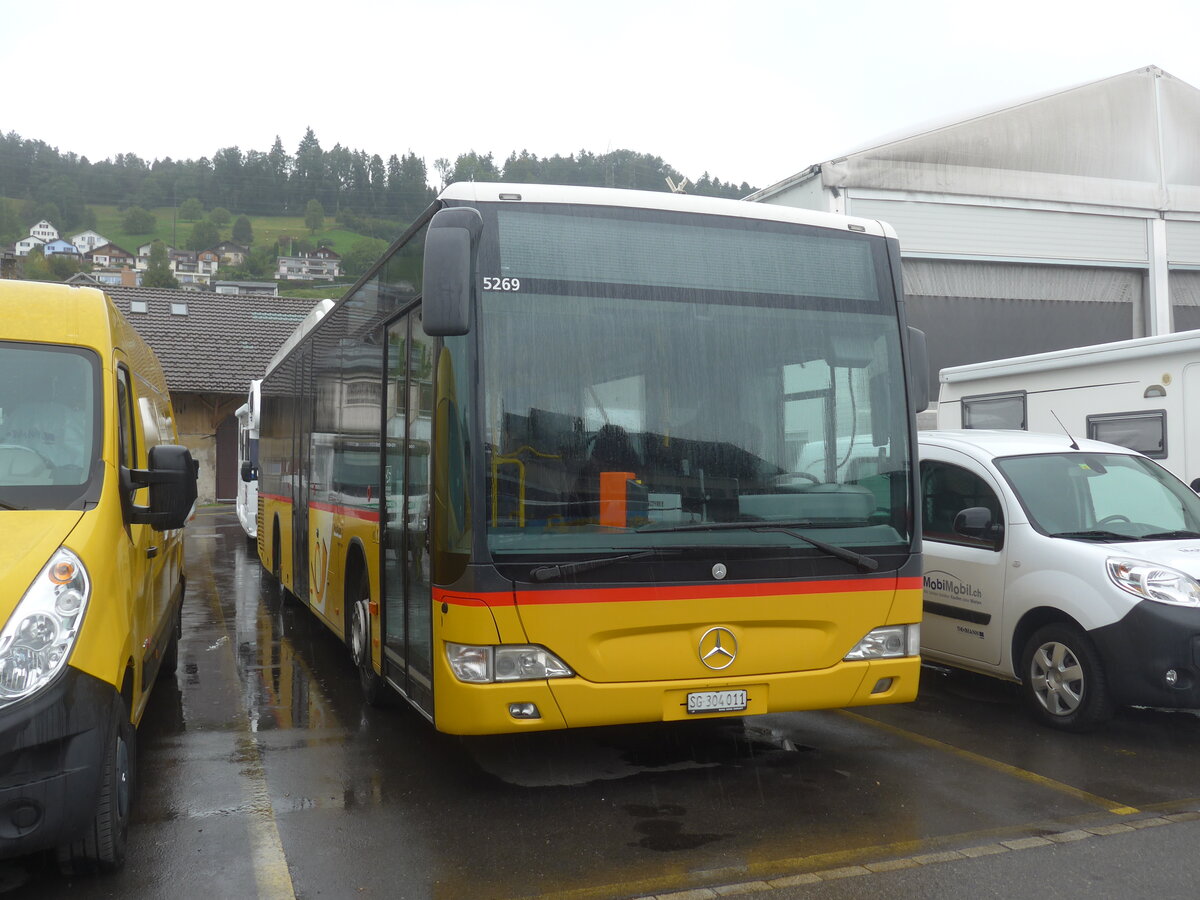 (228'159) - PostAuto Ostschweiz - SG 304'011 - Mercedes (ex TG 158'012) am 19. September 2021 in Schmerikon, Thomann