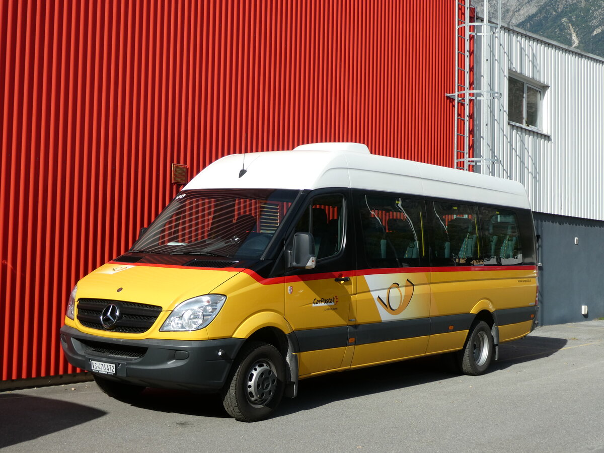 (228'253) - PostAuto Wallis - Nr. 41/VS 476'472 - Mercedes (ex TRD, Savise) am 25. September 2021 in Saxon, Garage Visa