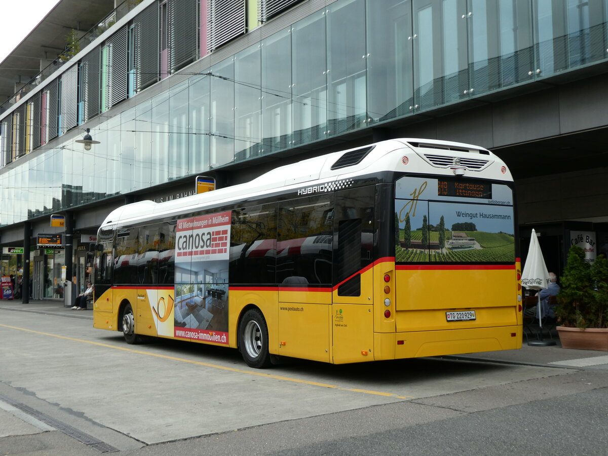 (228'489) - PostAuto Ostschweiz - TG 220'929 - Volvo am 27. September 2021 beim Bahnhof Frauenfeld