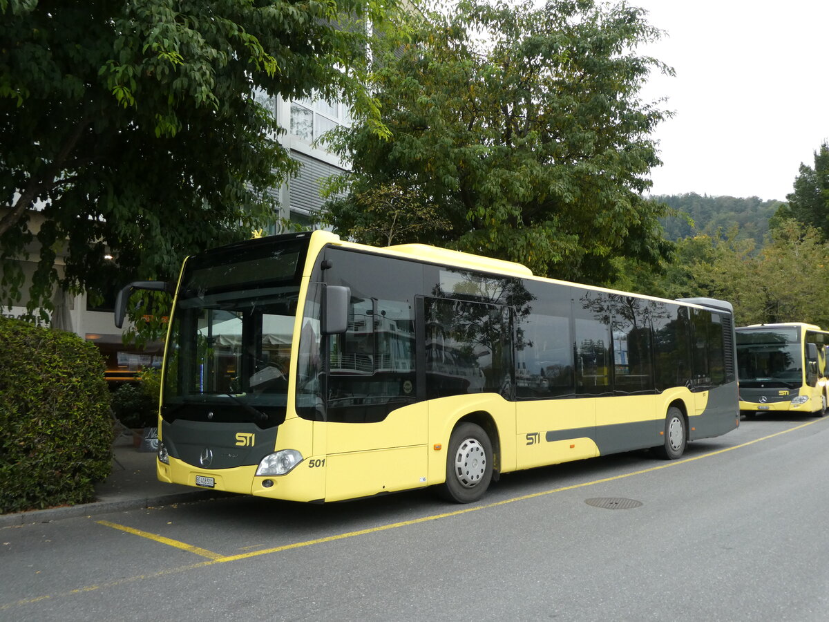 (228'742) - STI Thun - Nr. 501/BE 408'501 - Mercedes am 9. Oktober 2021 bei der Schifflndte Thun