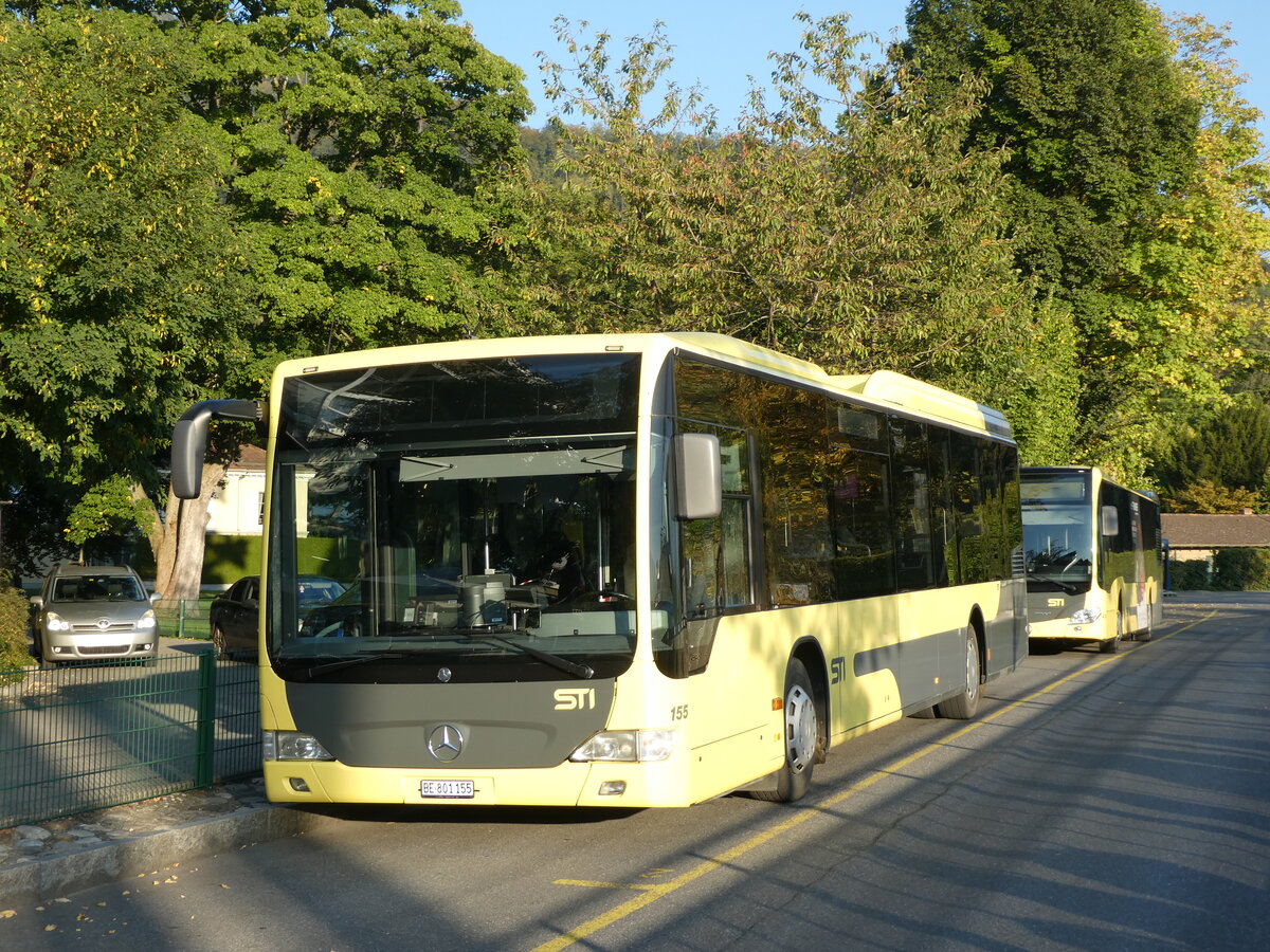 (228'804) - STI Thun - Nr. 155/BE 801'155 - Mercedes am 10. Oktober 2021 bei der Schifflndte Thun