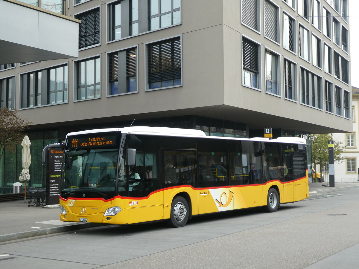 (228'926) - PostAuto Nordschweiz - BL 128'444 - Mercedes am 12. Oktober 2021 beim Bahnhof Liestal