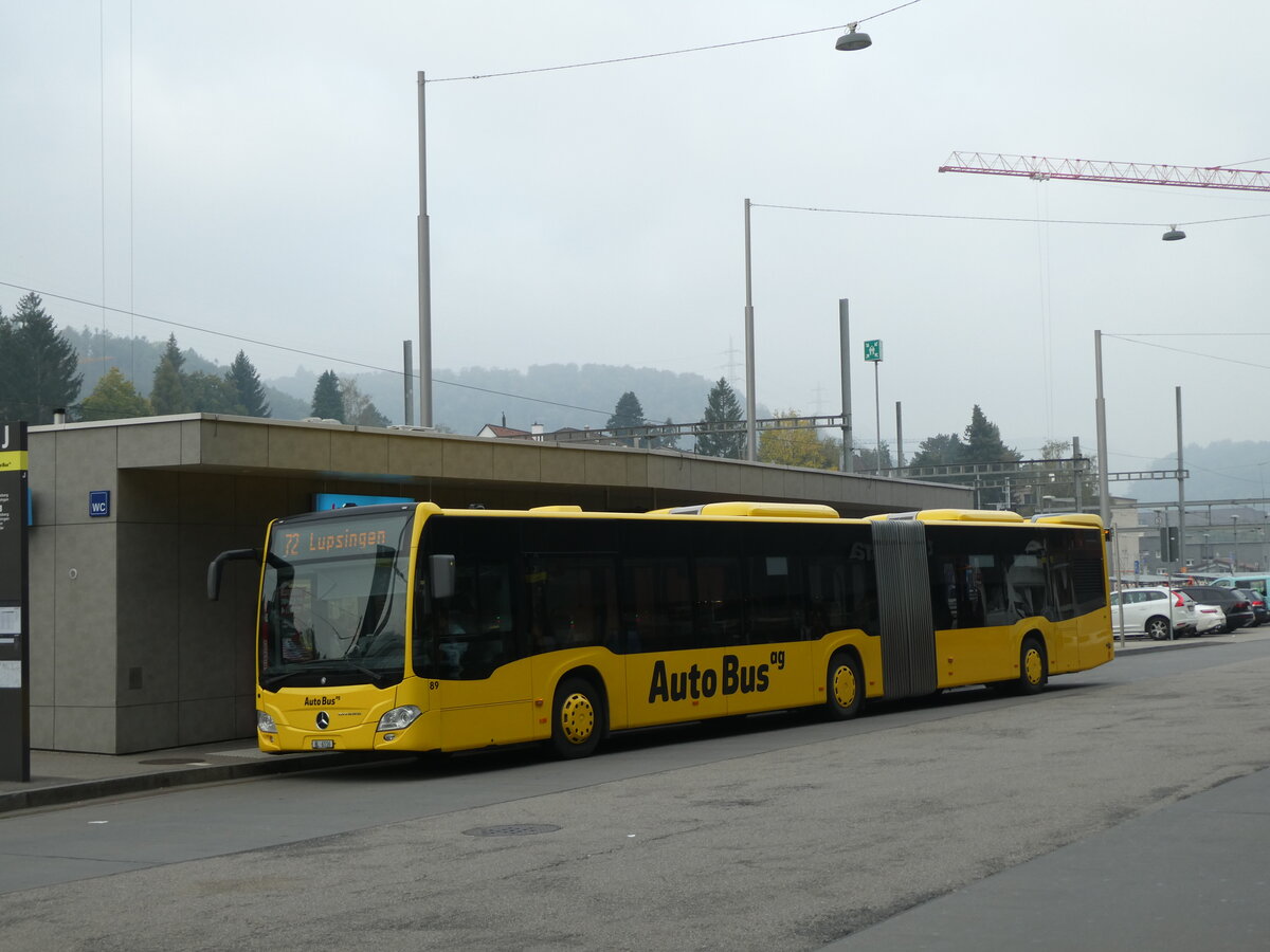 (228'928) - AAGL Liestal - Nr. 89/BL 6116 - Mercedes am 12. Oktober 2021 beim Bahnhof Liestal