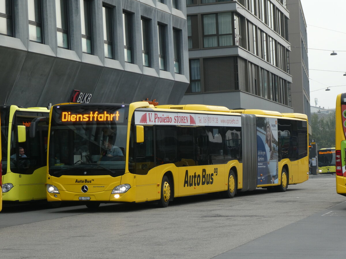 (228'931) - AAGL Liestal - Nr. 81/BL 7323 - Mercedes am 12. Oktober 2021 beim Bahnhof Liestal