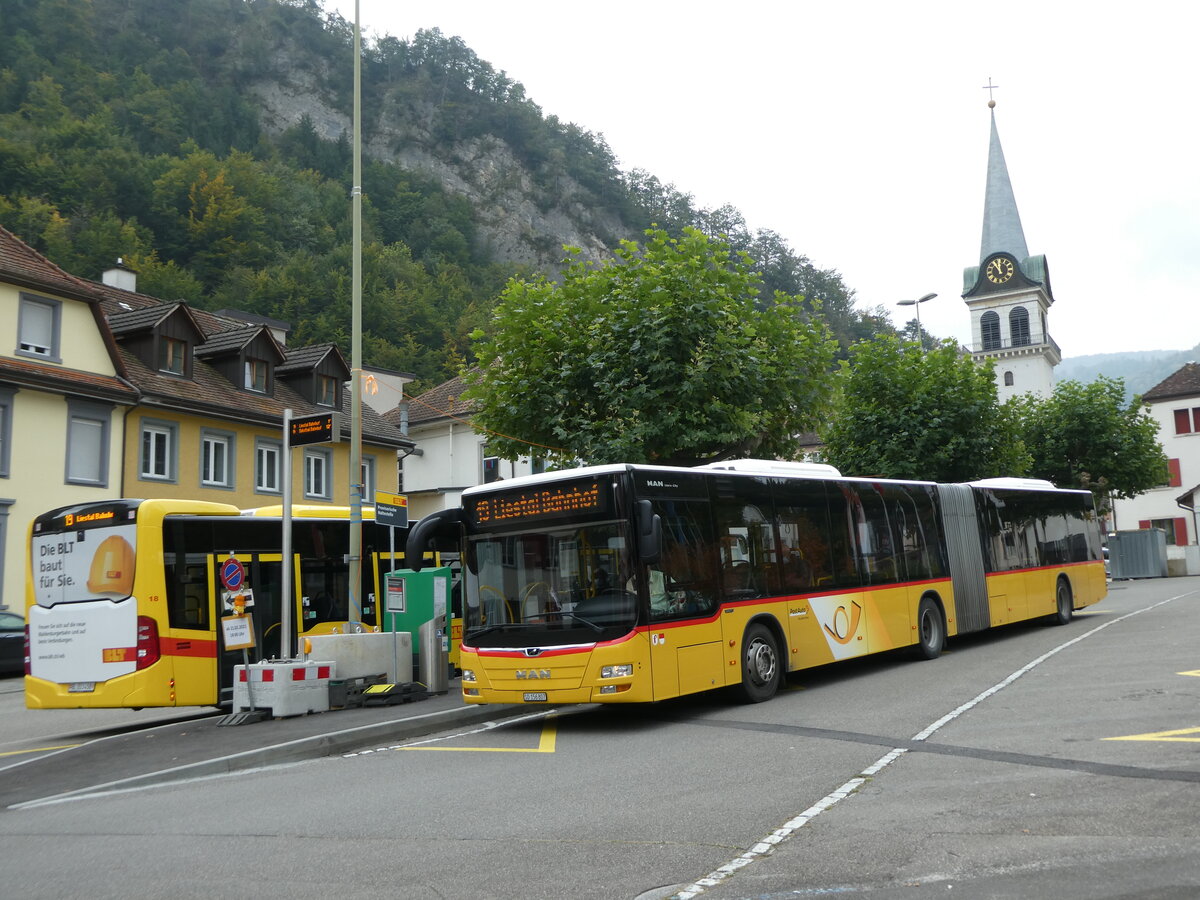 (228'976) - PostAuto Nordschweiz - SO 156'807 - MAN am 12. Oktober 2021 in Waldenburg, Station