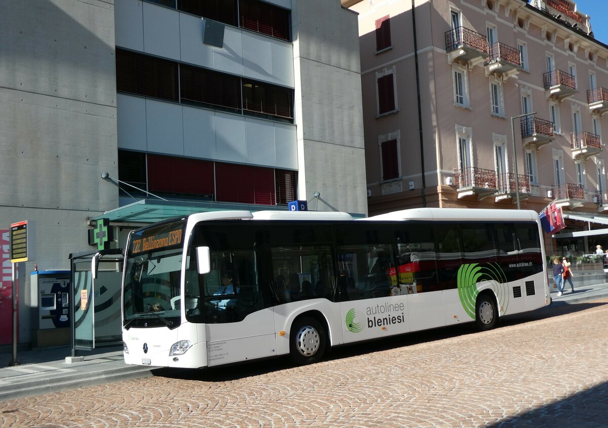 (229'202) - ABl Biasca - Nr. 24/TI 231'024 - Mercedes am 14. Oktober 2021 beim Bahnhof Bellinzona