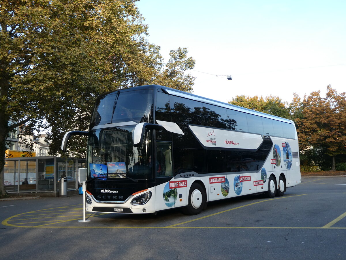 (229'220) - Hilrio, Schtz - LU 254'801 - Setra am 15. Oktober 2021 in Zrich, Sihlquai