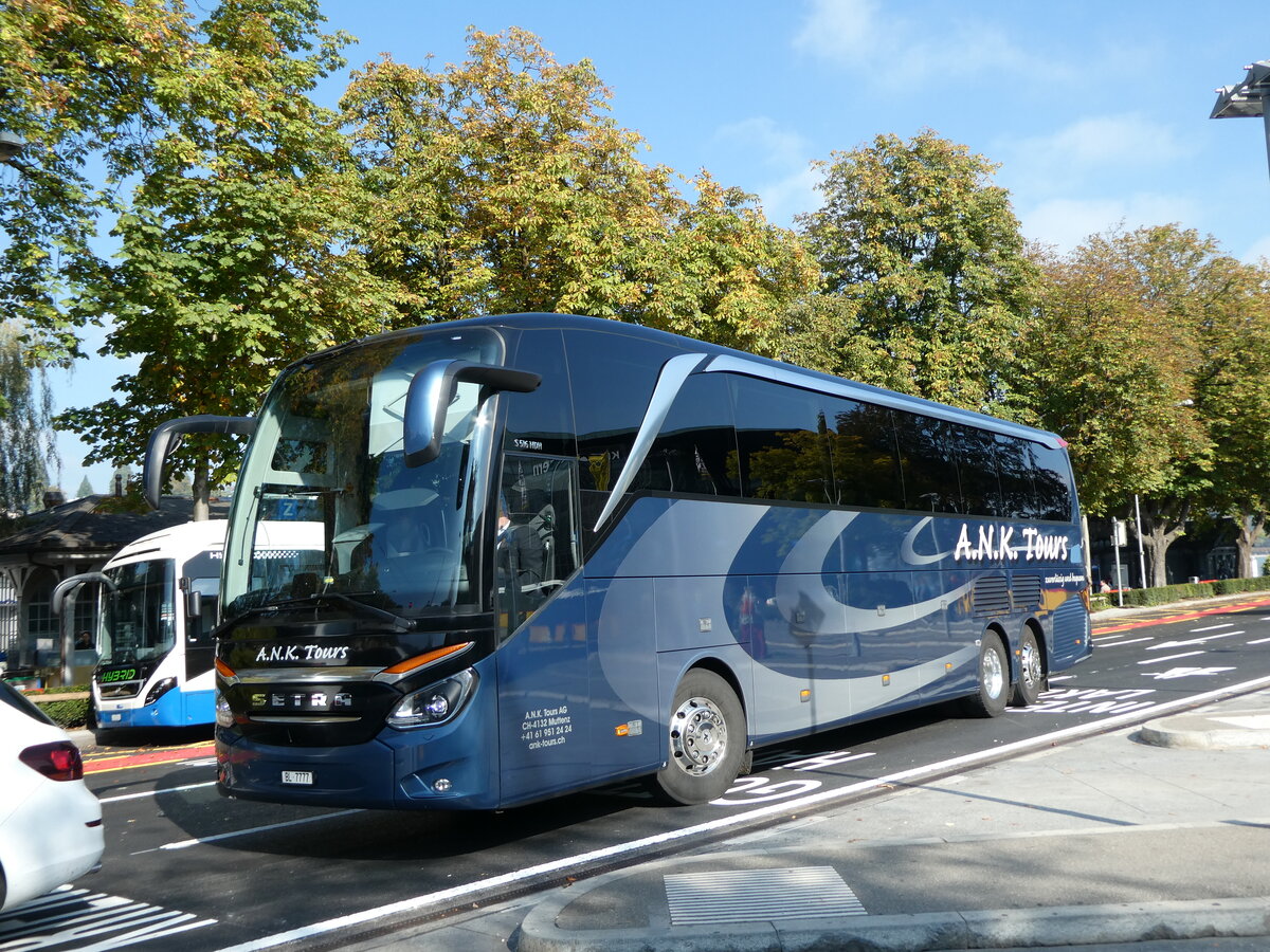 (229'356) - A.N.K. Tours, Muttenz - BL 7777 - Setra am 16. Oktober 2021 beim Bahnhof Luzern