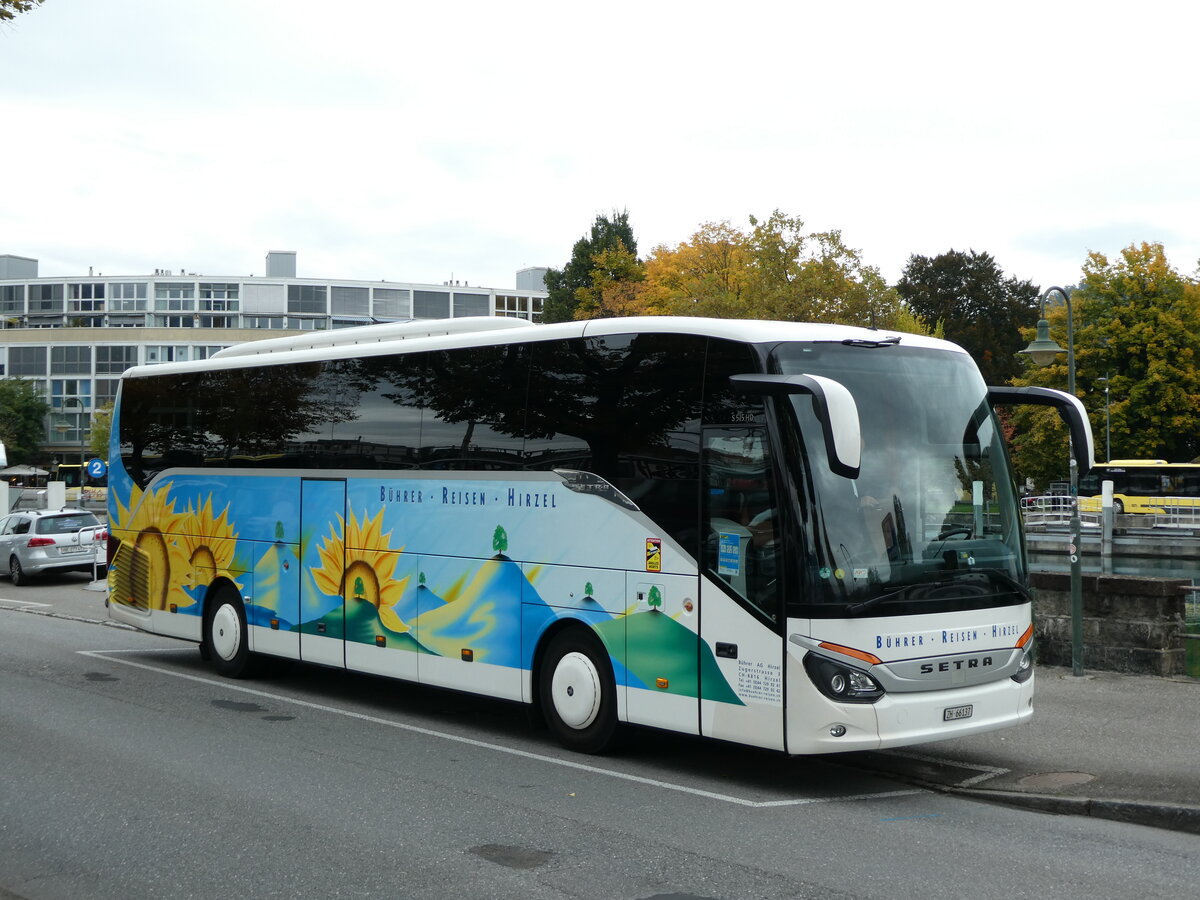 (229'439) - Bhrer, Hirzel - ZH 66'137 - Setra am 19. Oktober 2021 bei der Schifflndte Thun