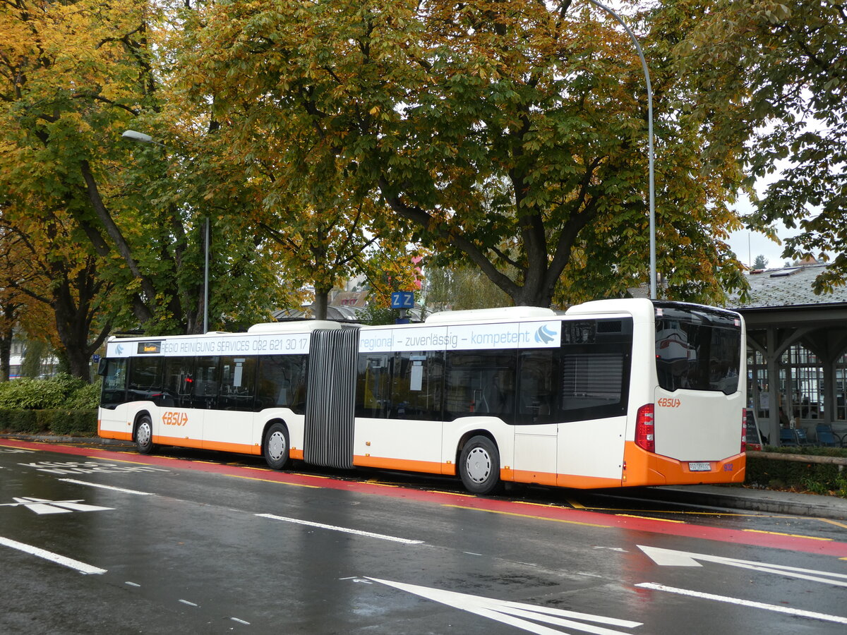 (229'687) - BSU Solothurn - Nr. 32/SO 189'032 - Mercedes am 22. Oktober 2021 beim Bahnhof Luzern (Einsatz VBL Luzern Nr. 932)