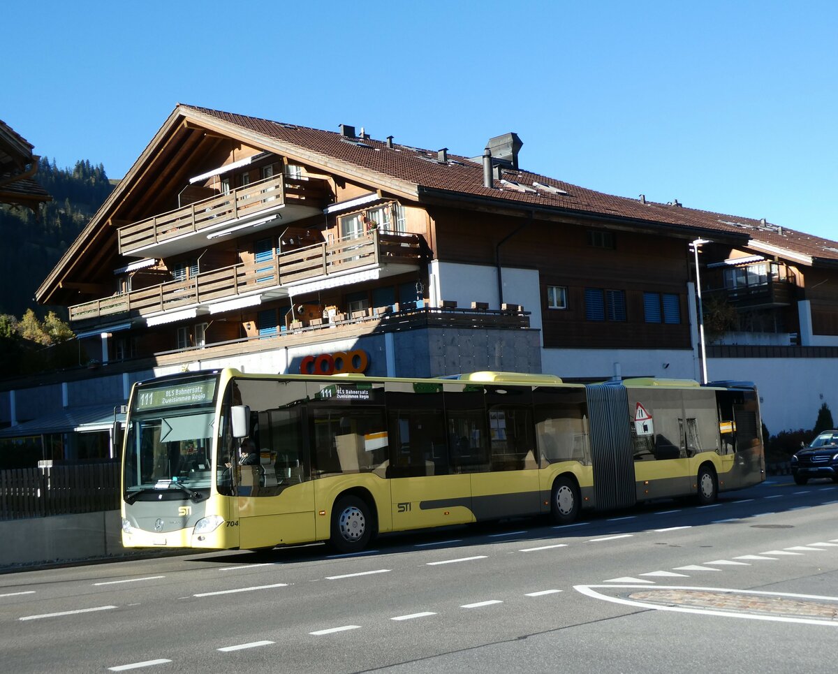 (229'874) - STI Thun - Nr. 704/BE 434'704 - Mercedes am 24. Oktober 2021 in Zweisimmen, Spital