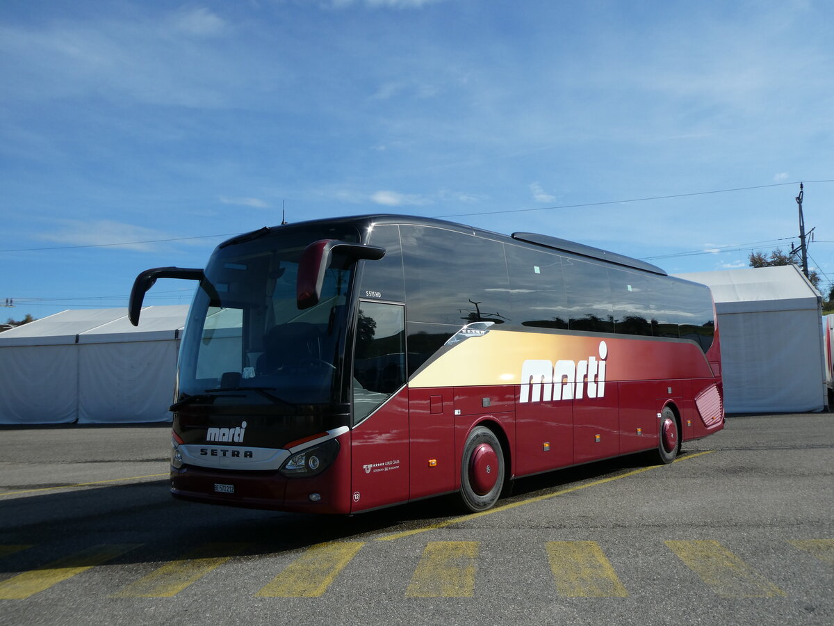 (229'970) - Marti, Kallnach - Nr. 12/BE 572'212 - Setra am 31. Oktober 2021 in Kallnach, Car-Terminal