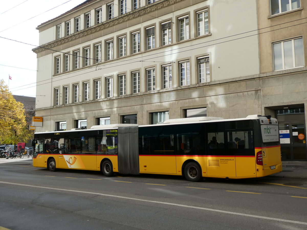 (230'145) - Steiner, Ortschwaben - Nr. 5/BE 175'180 - Mercedes am 8. November 2021 beim Bahnhof Biel