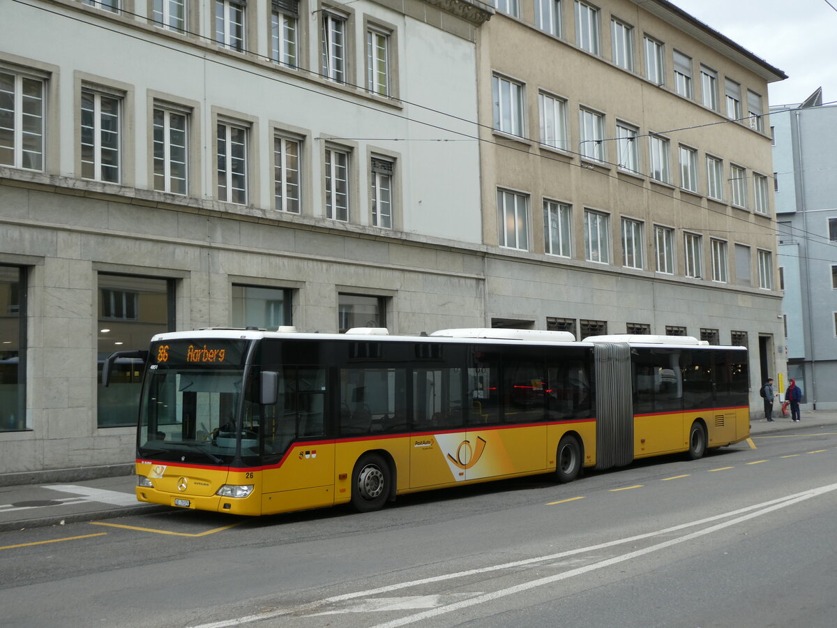 (230'149) - Steiner, Ortschwaben - Nr. 26/BE 79'379 - Mercedes (ex AVA Biel Nr. 10) am 8. November 2021 beim Bahnhof Biel