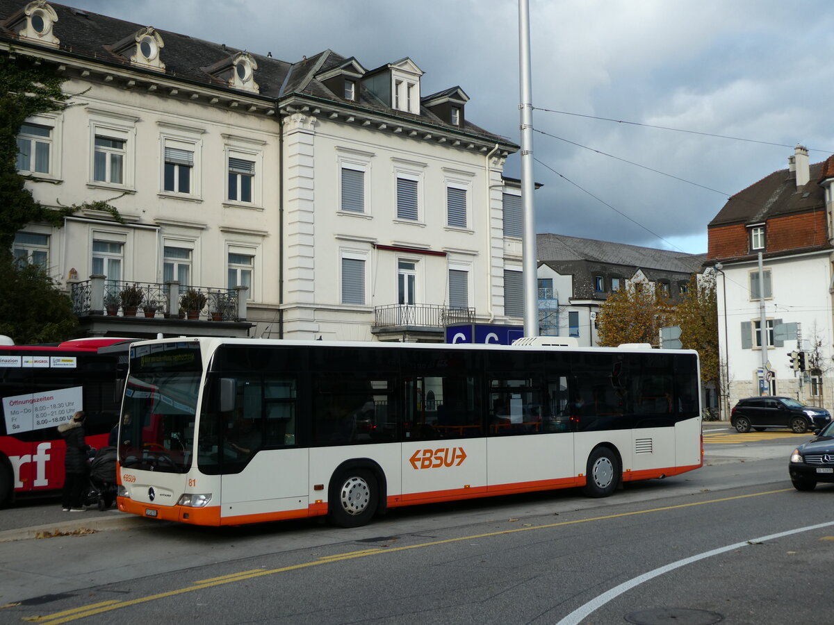 (230'198) - BSU Solothurn - Nr. 81/SO 148'781 - Mercedes am 8. November 2021 beim Hauptbahnhof Solothurn