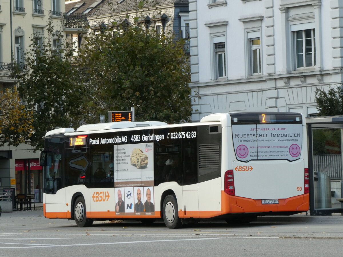 (230'200) - BSU Solothurn - Nr. 90/SO 172'090 - Mercedes am 8. November 2021 beim Hauptbahnhof Solothurn